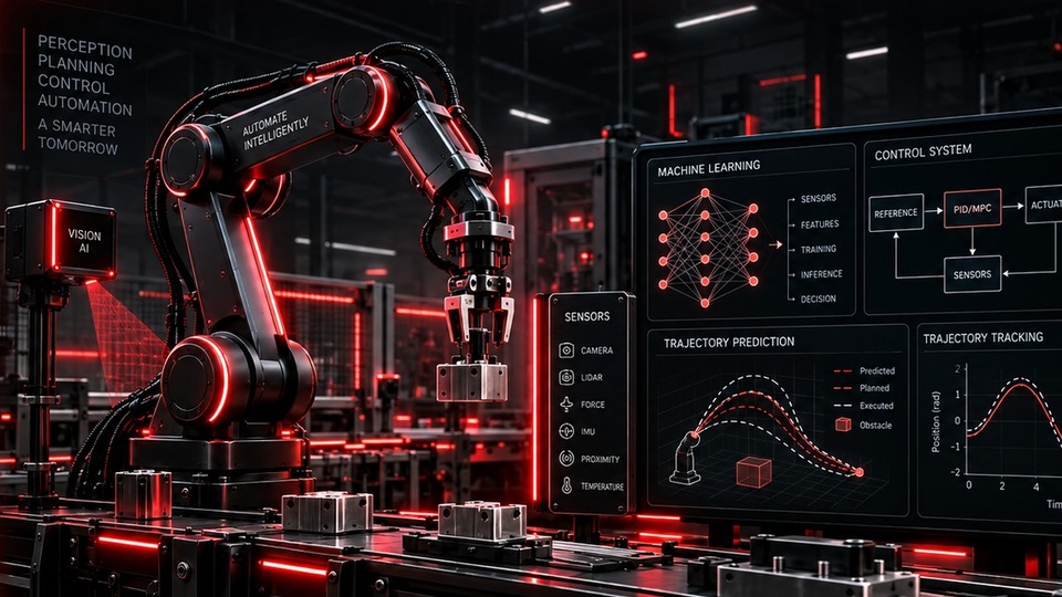 AI and mechatronics engineering simulation