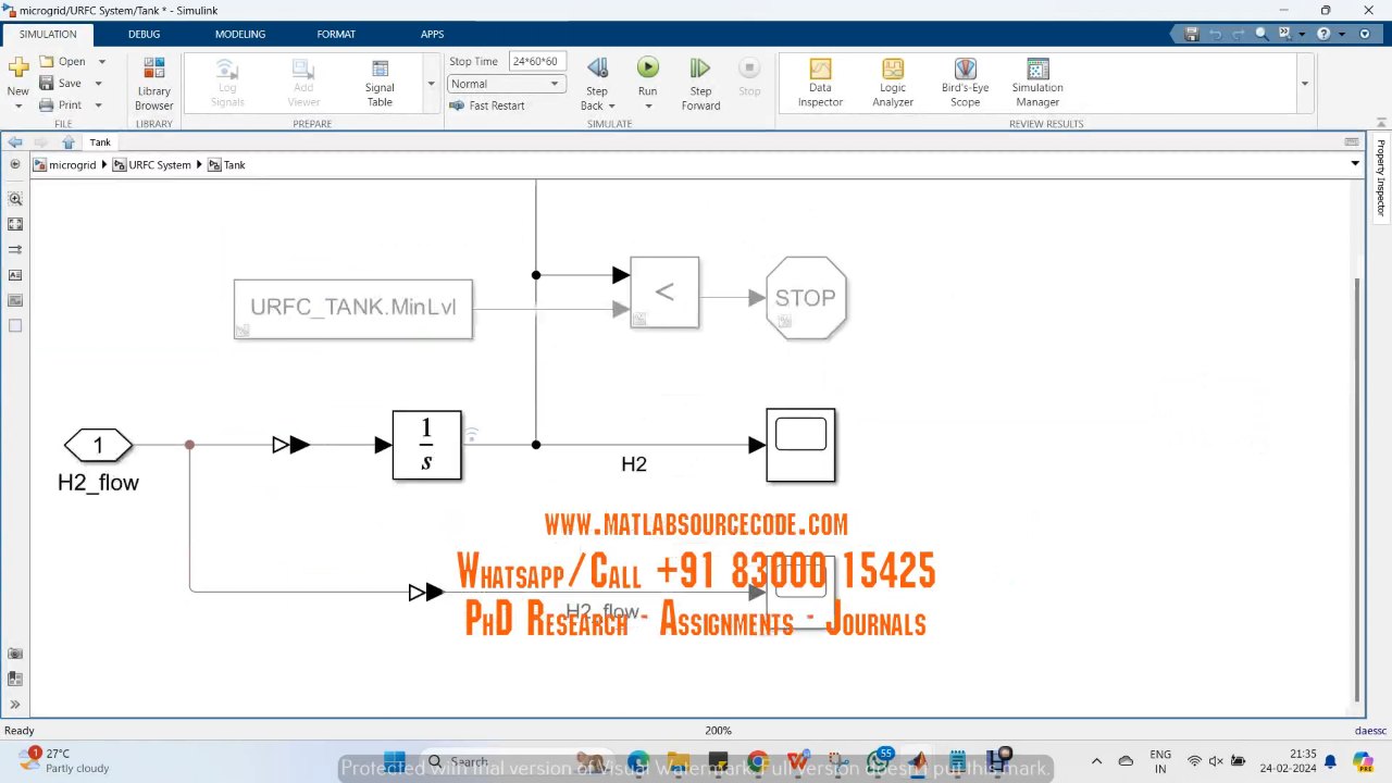 Simulation evidence from FUEL CELL AND ELECTROLYZER HYDROGEN ENERGY STORAGE HYBRID MICROGRID PV MATLAB Simulink SIMULATION